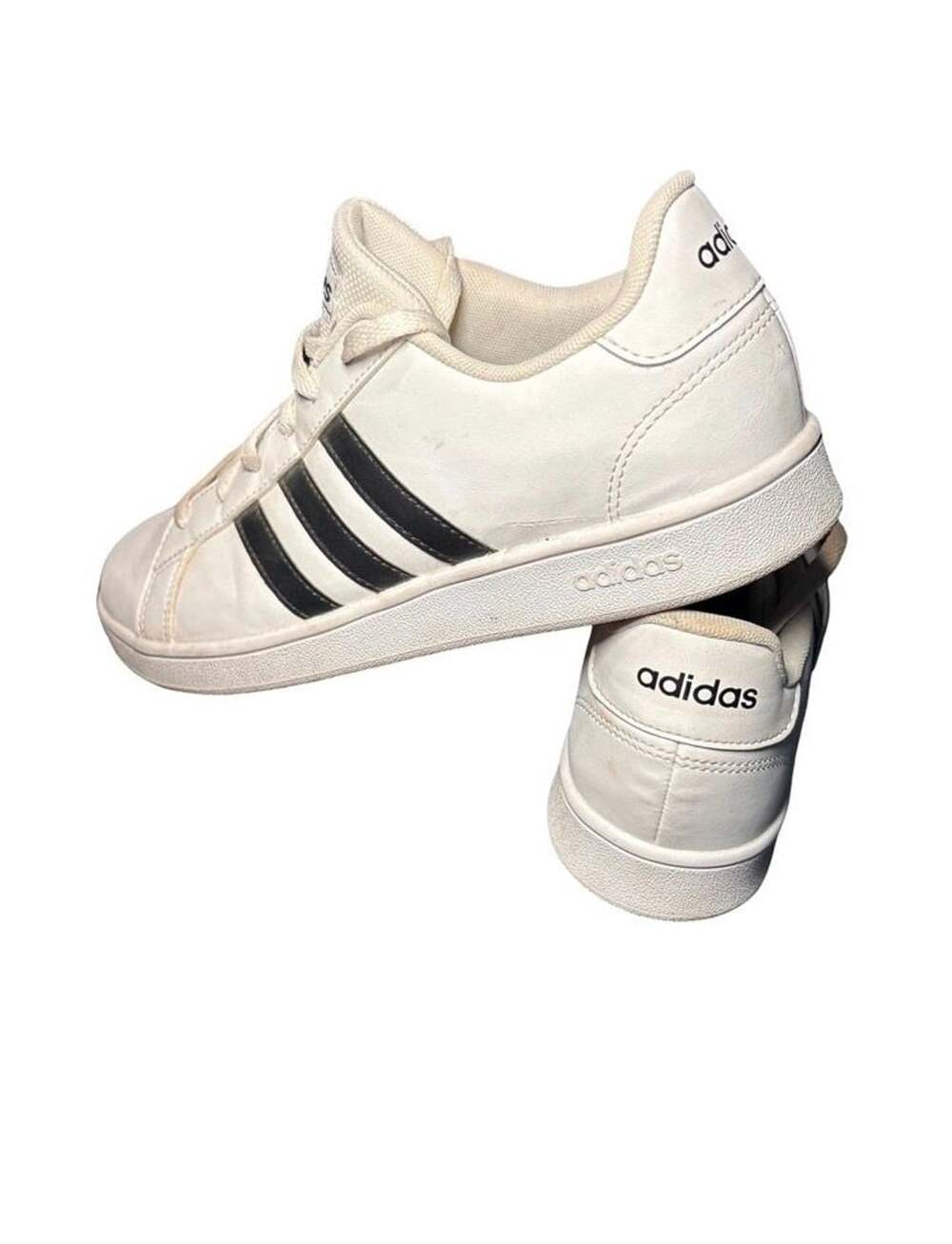 Adidas Grand Court White & Black Sneakers – US Men’s 7 / Women’s 8